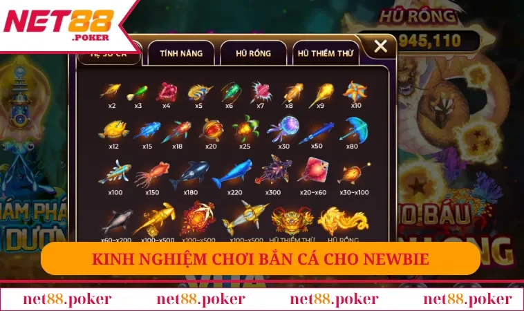 Bắn Cá NET88 2 Kinh nghiệm chơi bắn cá cho newbie