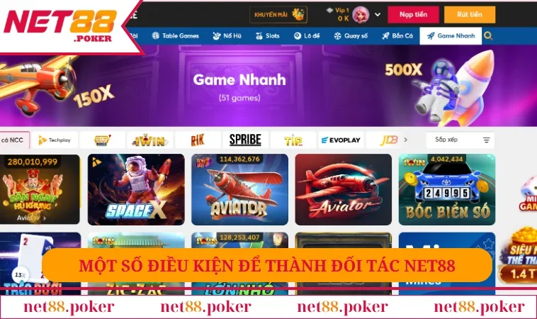 Đại lý NET88 2 Một số điều kiện để thành đối tác NET88