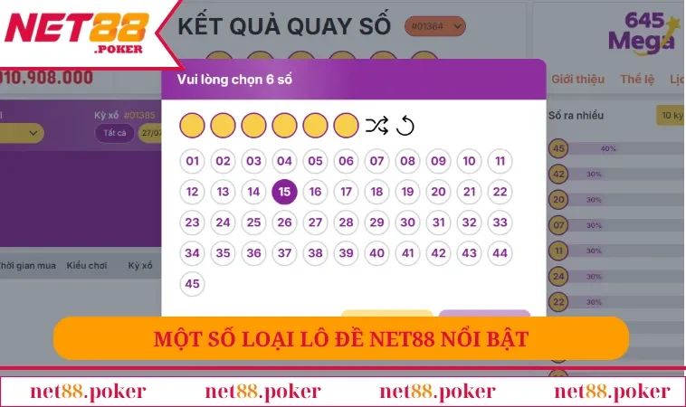 Lô Đề NET88 3 Một số loại lô đề NET88 nổi bật