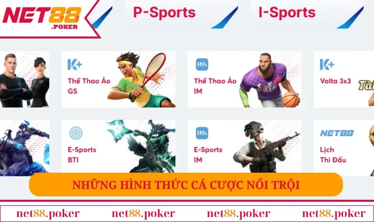 Thể Thao NET88 2 Những hình thức cá cược nổi trội