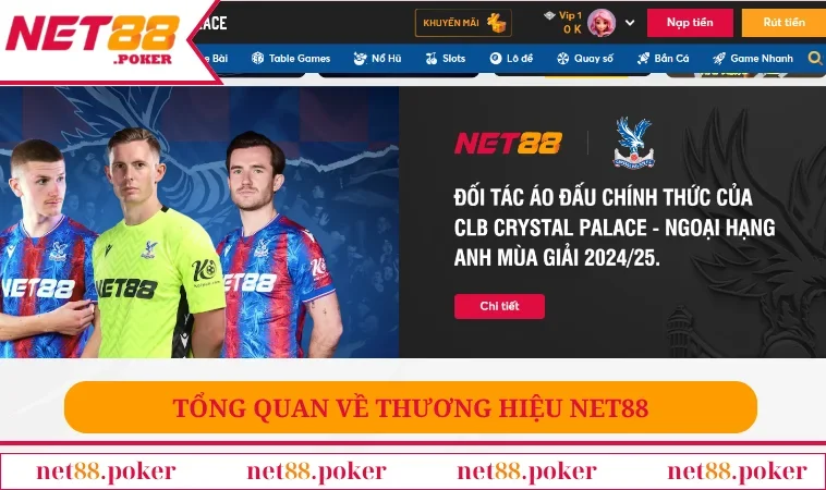Giới thiệu NET88 1 Tổng quan về thương hiệu NET88